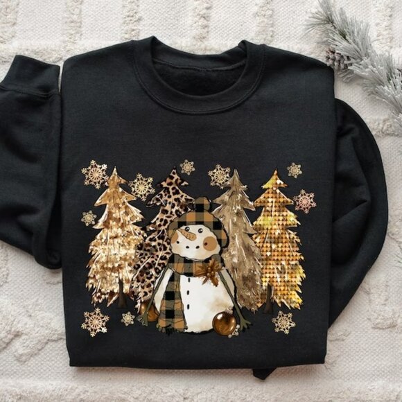 Christmas Sweatshirt Christmas Sweater Christmas Tree Sweatshirt 73 - Picture 1 of 5